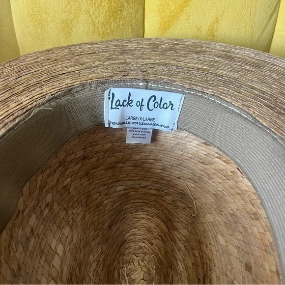 LIKE NEW Lack of Color Western Palma Straw Hat w/ adjustable beaded string - Picture 2 of 8